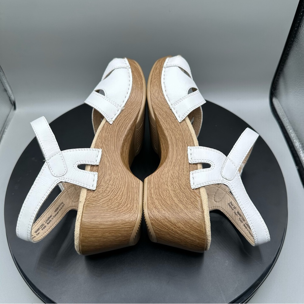 Dansko Season White Full Grain Heeled Sandals Women 39 - Picture 7 of 10
